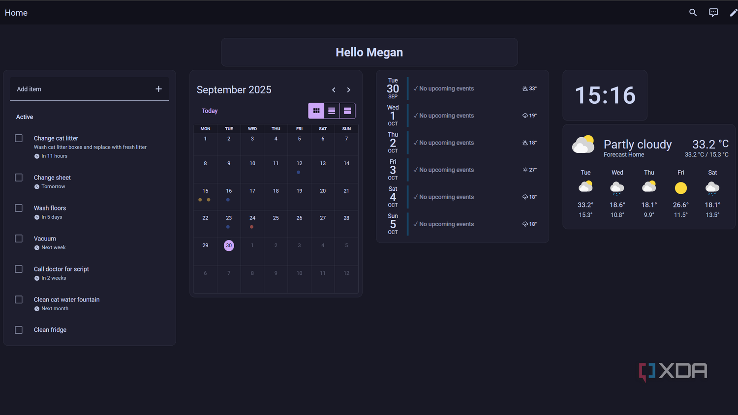 custom dashboard in home assistant