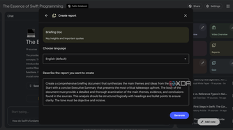 Customizing Briefing Doc in NotebookLM