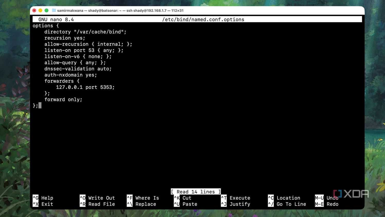 Define global server options for BIND9