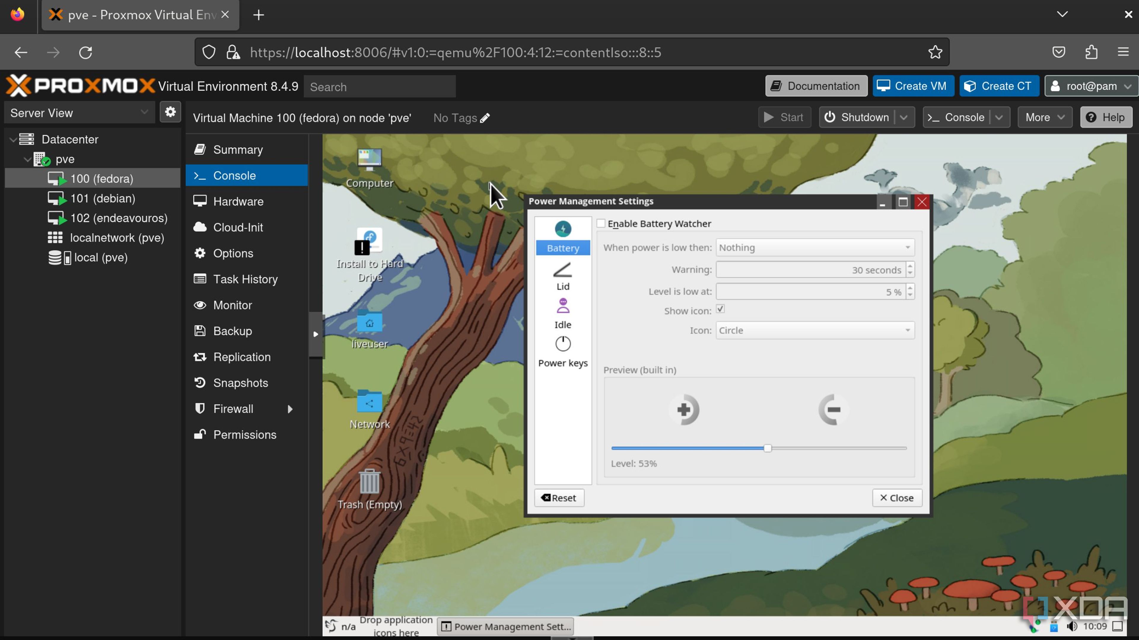 Running a VM in Proxmox