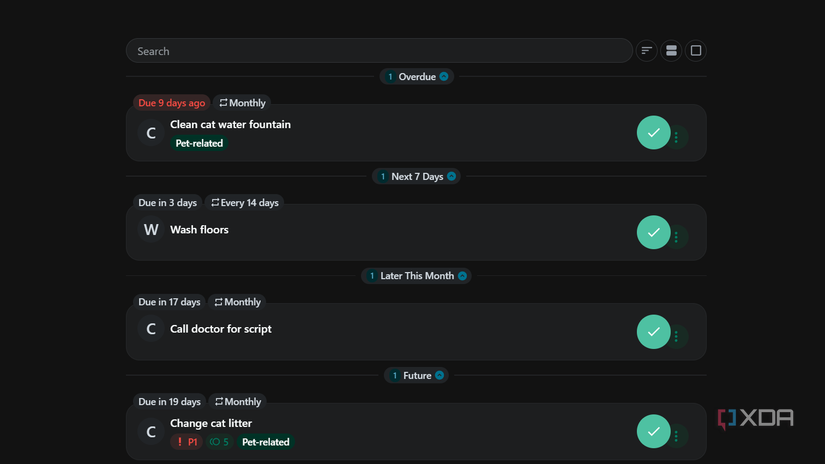 donetick with tasks