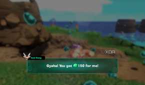 A screenshot of a mission being completed in Emerald Rush within the Donkey Kong Bananza DK Island DLC