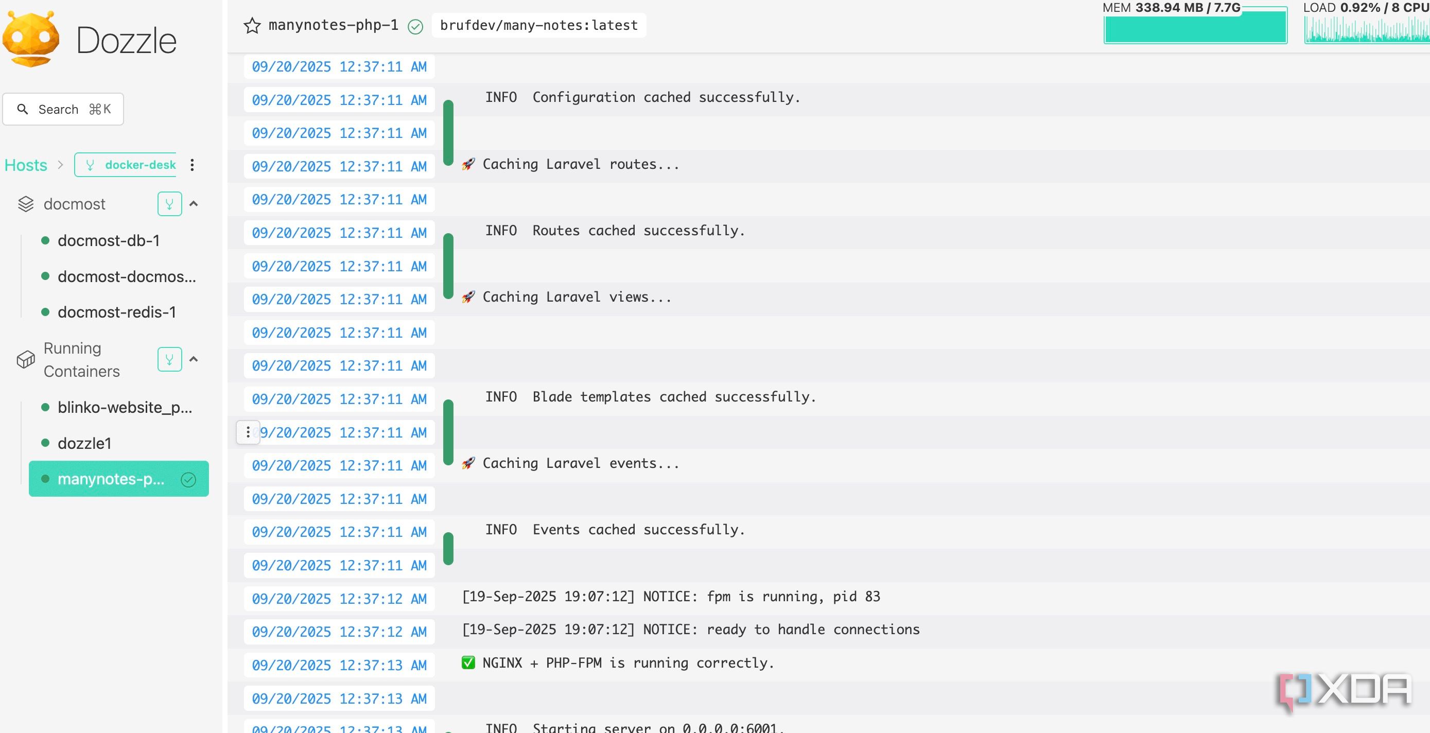 Dozzle is the perfect self-hosted container monitoring and logging tool