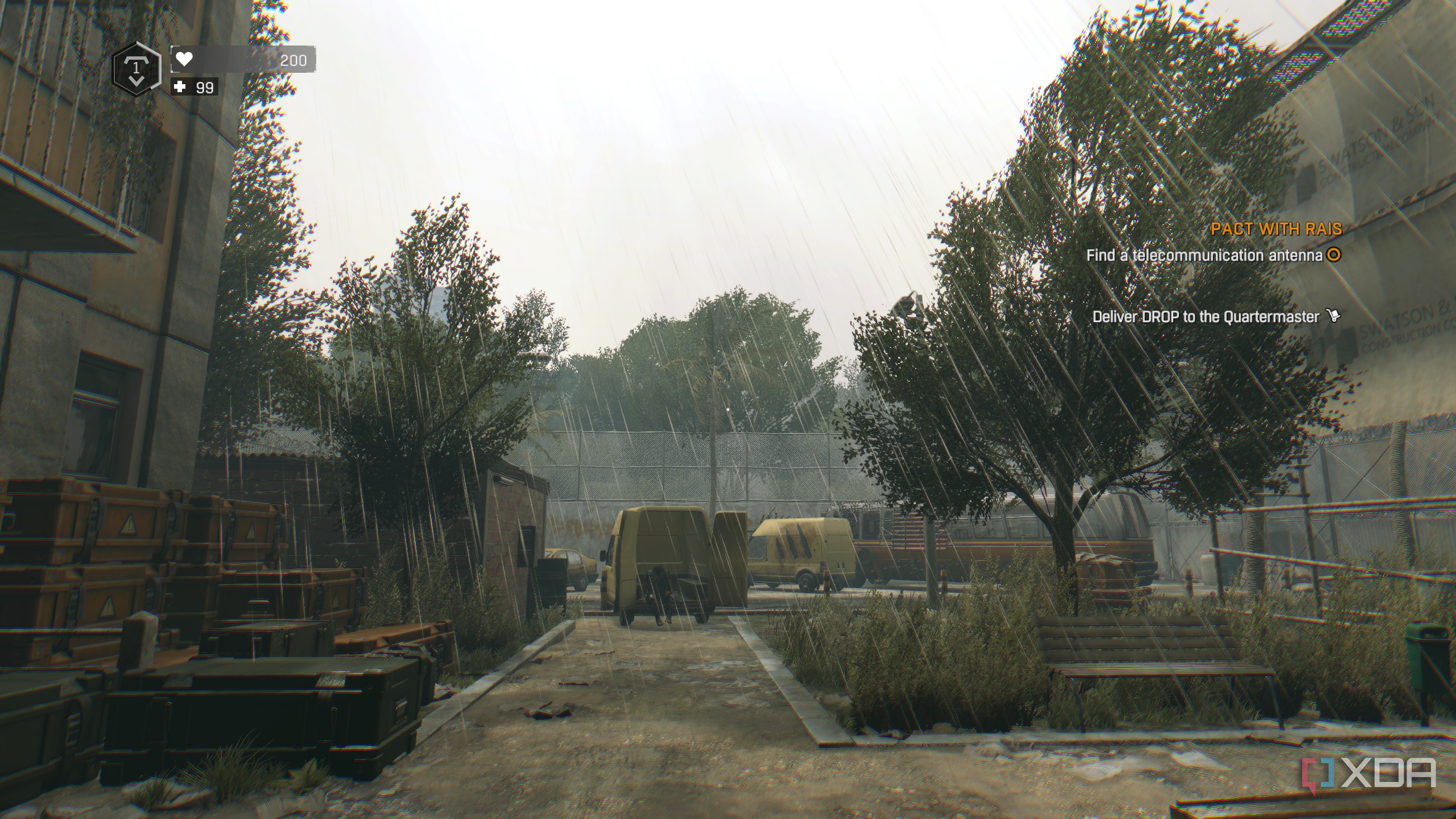 Daytime rain in Dying Light.