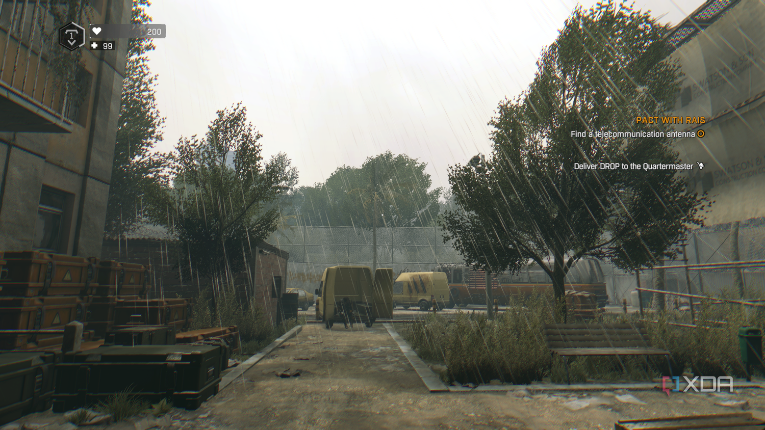 Daytime rain in Dying Light.