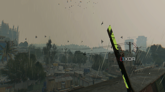 Holding the Korek Machete in Dying Light.