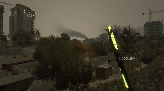The Korek Machete shining at night in Dying Light.