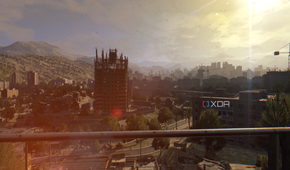 The sunset in Harran in Dying Light.