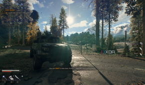 The forest ranger pickup truck parked in Dying Light: The Beast.