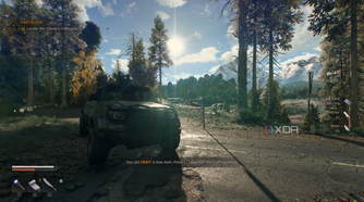 The forest ranger pickup truck parked in Dying Light: The Beast.