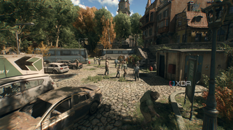 Dying Light: The Beast — a city area teeming with zombies.