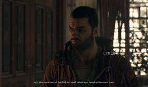 Dying Light: The Beast — Kyle Crane talking to Olivia.