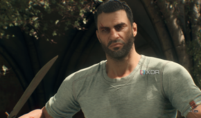 Kyle Crane wielding a machete in Dying Light: The Beast.