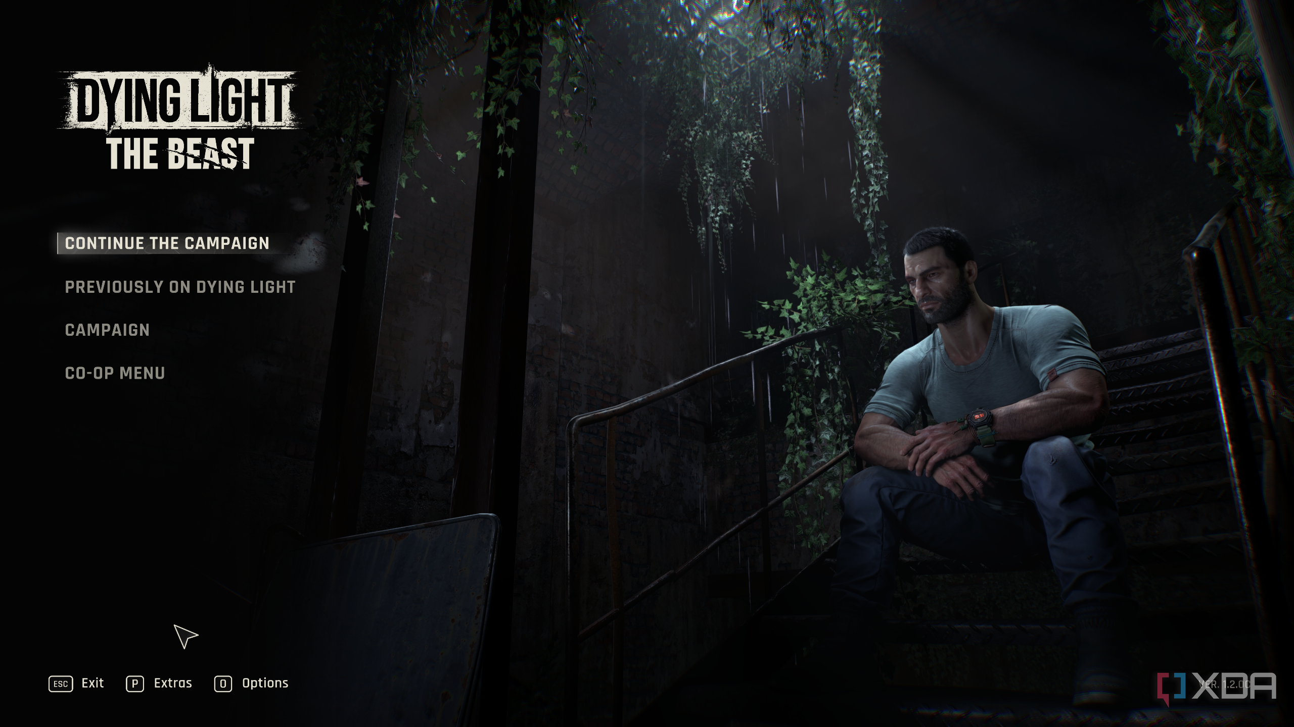 The main menu in Dying Light: The Beast.