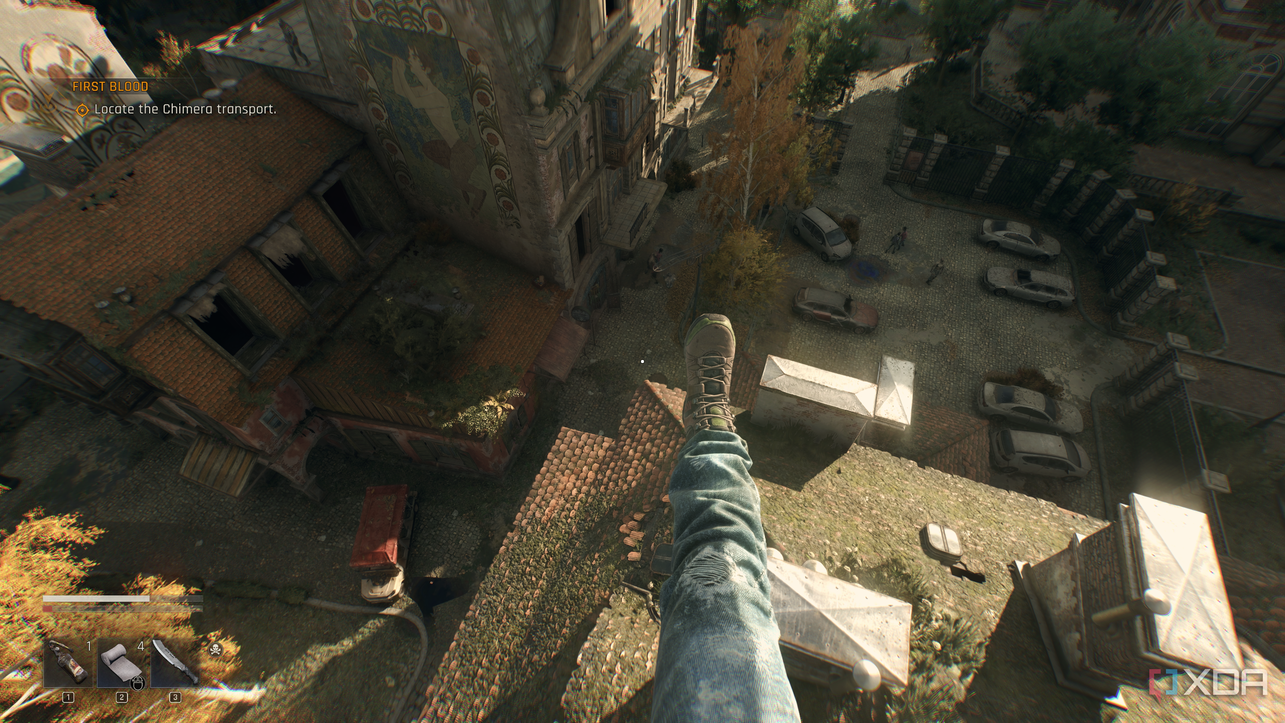 Parkour in Dying Light: The Beast.