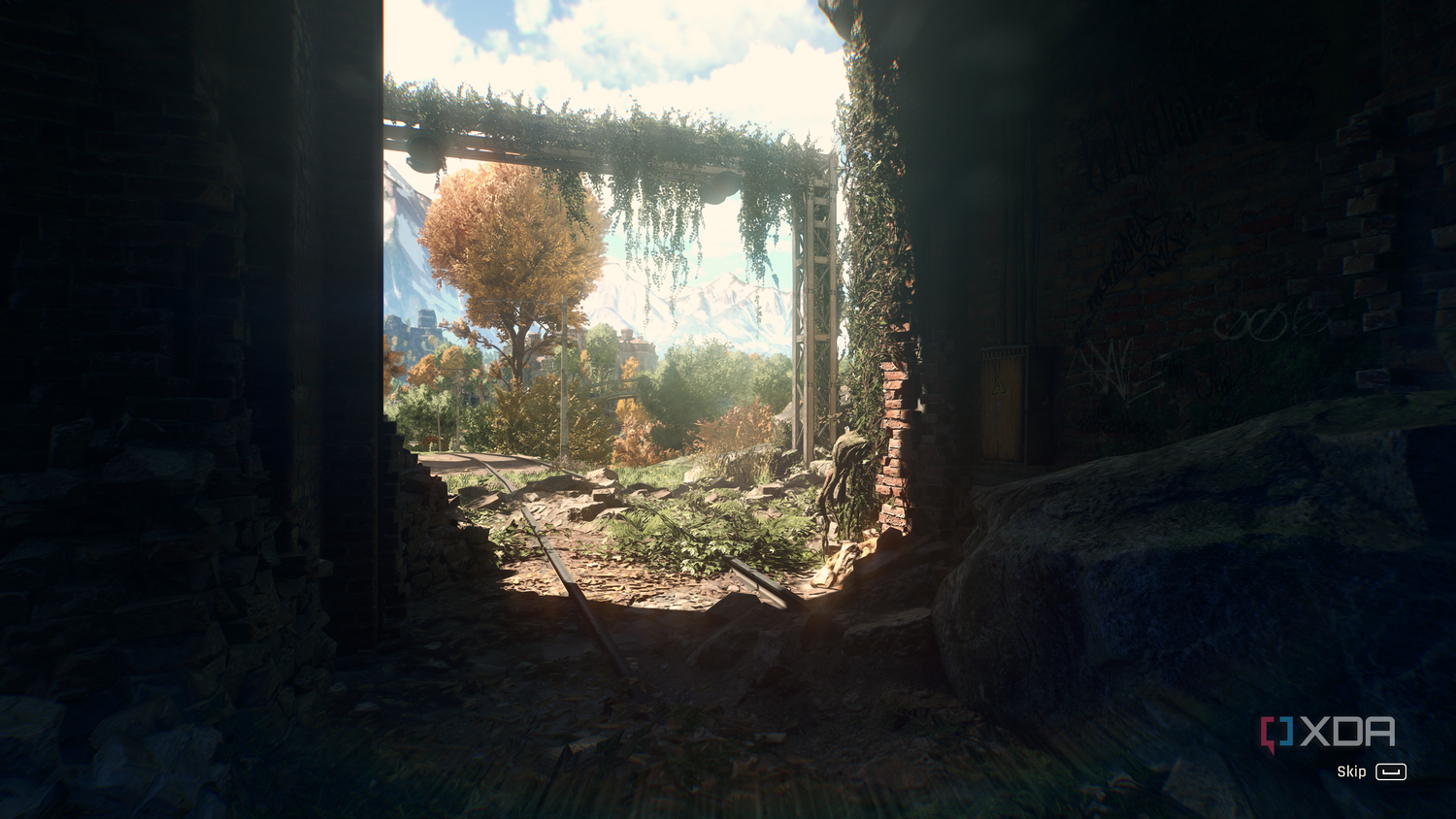 Sunlight peeking through an archway in Dying Light: The Beast.
