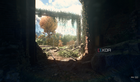 Sunlight peeking through an archway in Dying Light: The Beast.