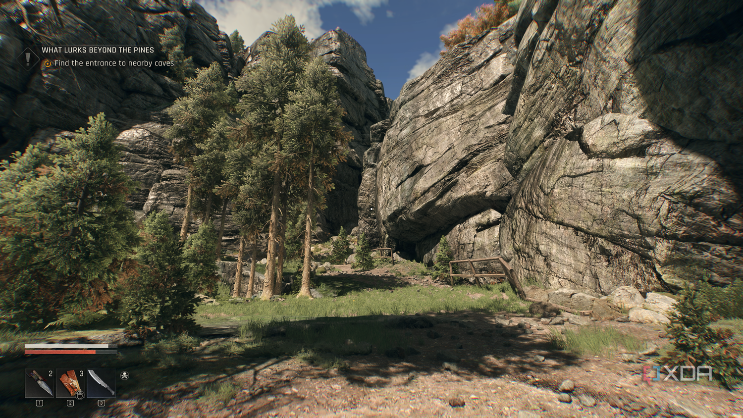 Mountainside cliffs in Dying Light: The Beast.