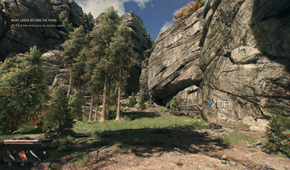 Mountainside cliffs in Dying Light: The Beast.