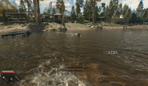 A zombie wading through water in Dying Light: The Beast.