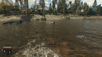 A zombie wading through water in Dying Light: The Beast.