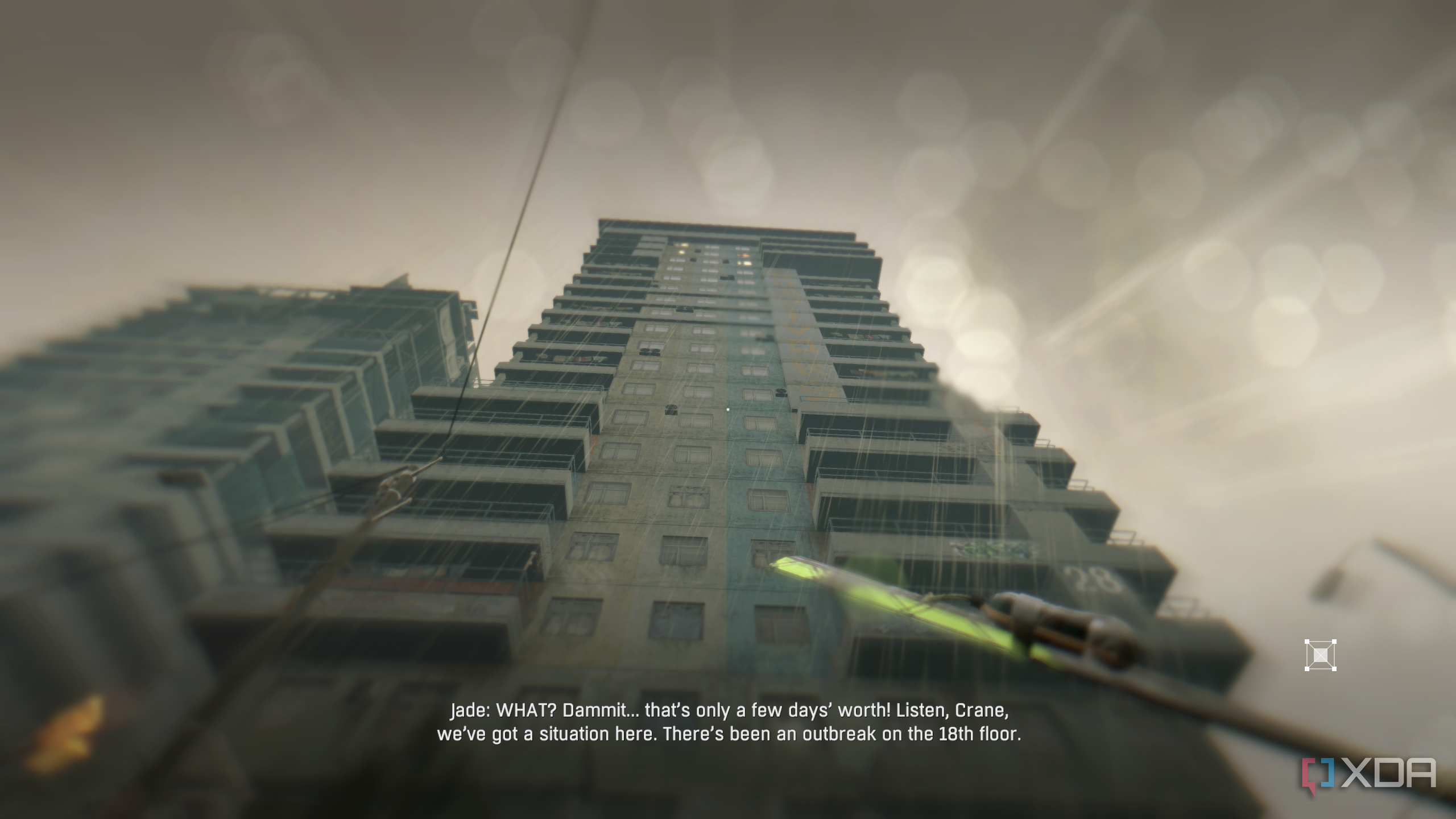 The Tower in rain in Dying Light.