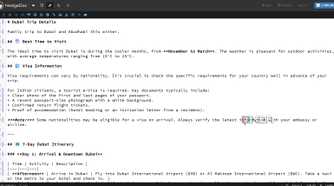 Document in edit view in light theme