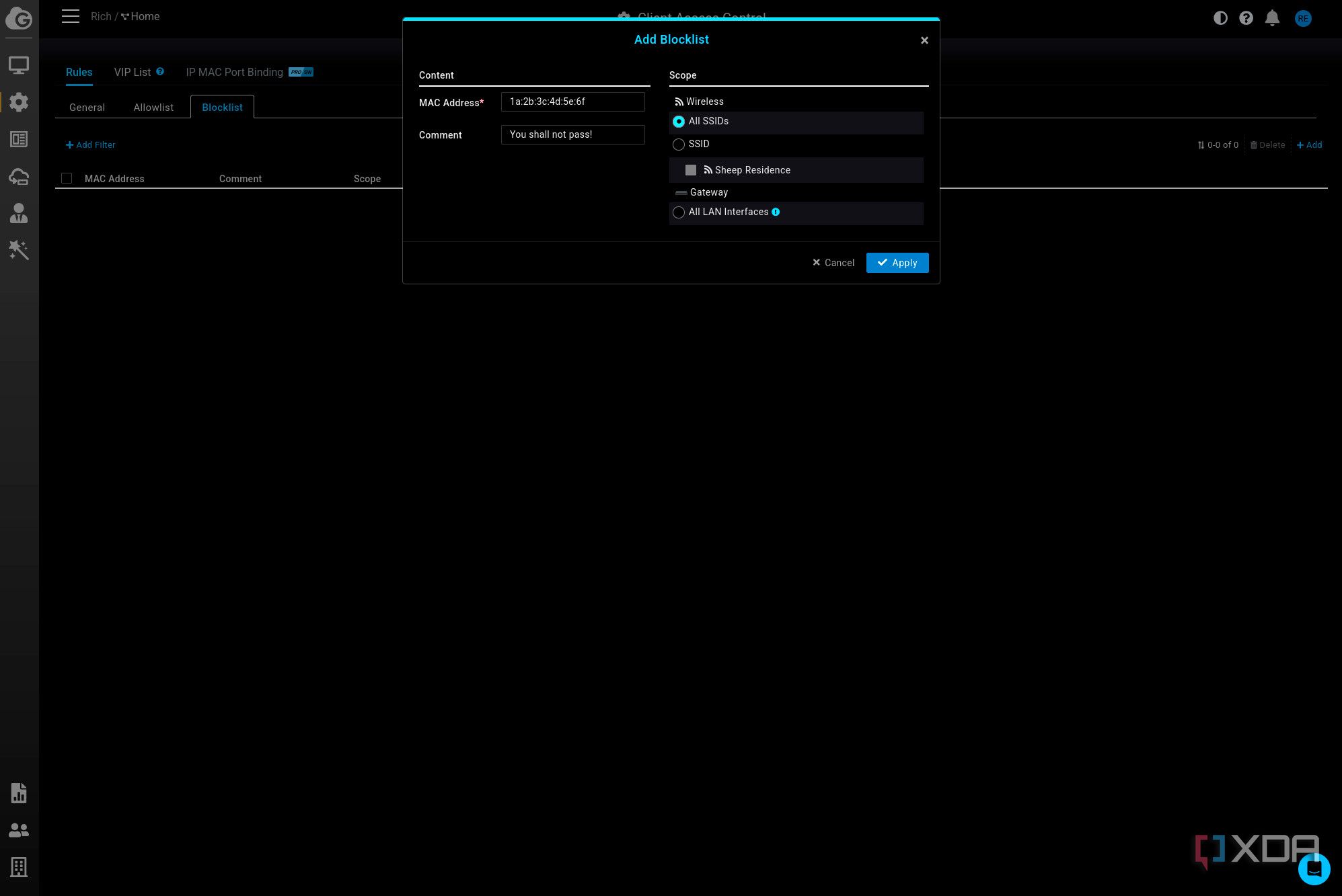 ACL on EnGenius Cloud