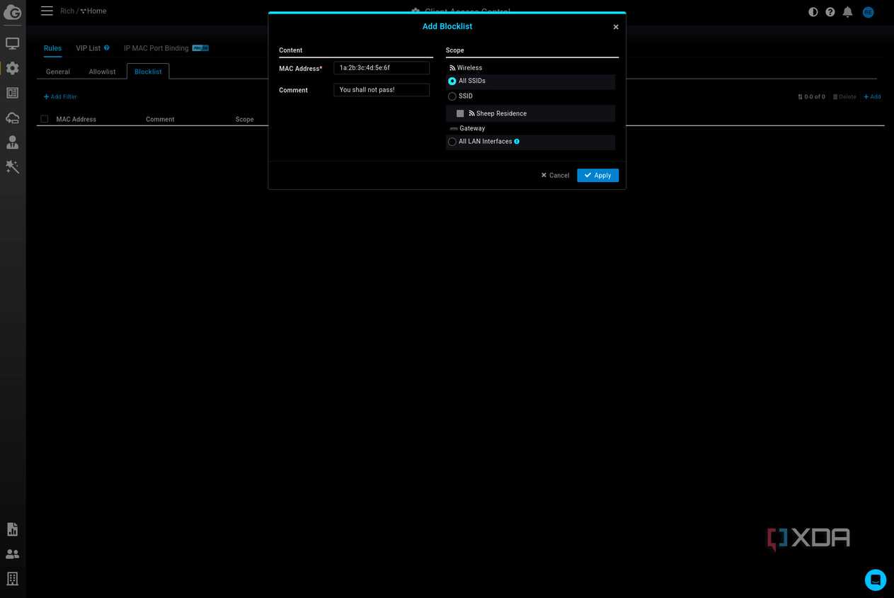 ACL on EnGenius Cloud