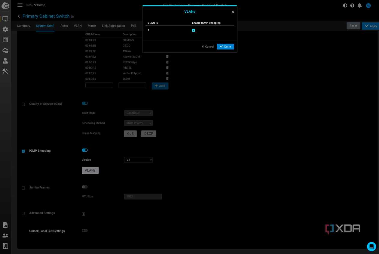 Enabling switch IGMP on EnGenius Cloud