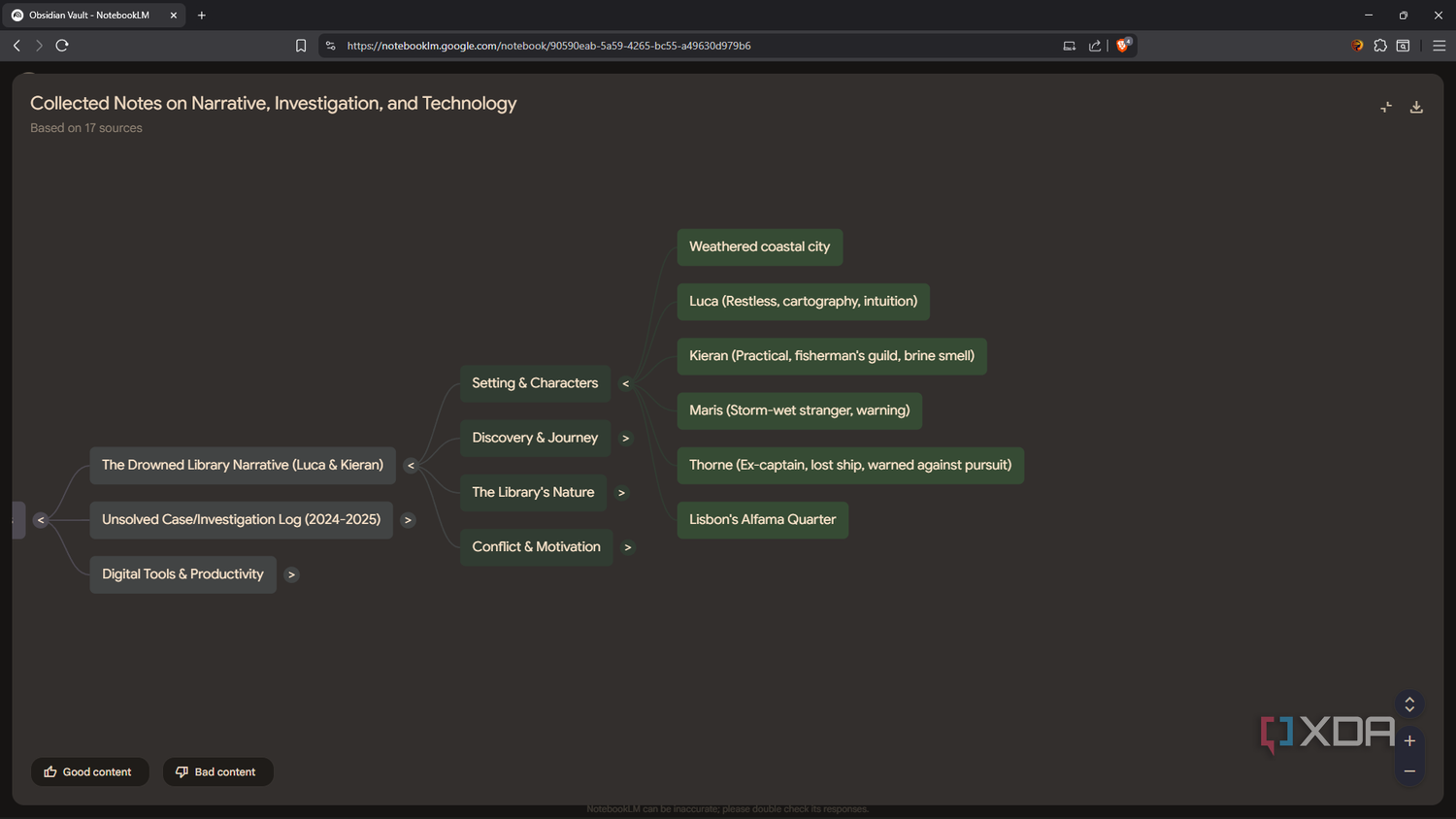 Extending mind map in NotebookLM