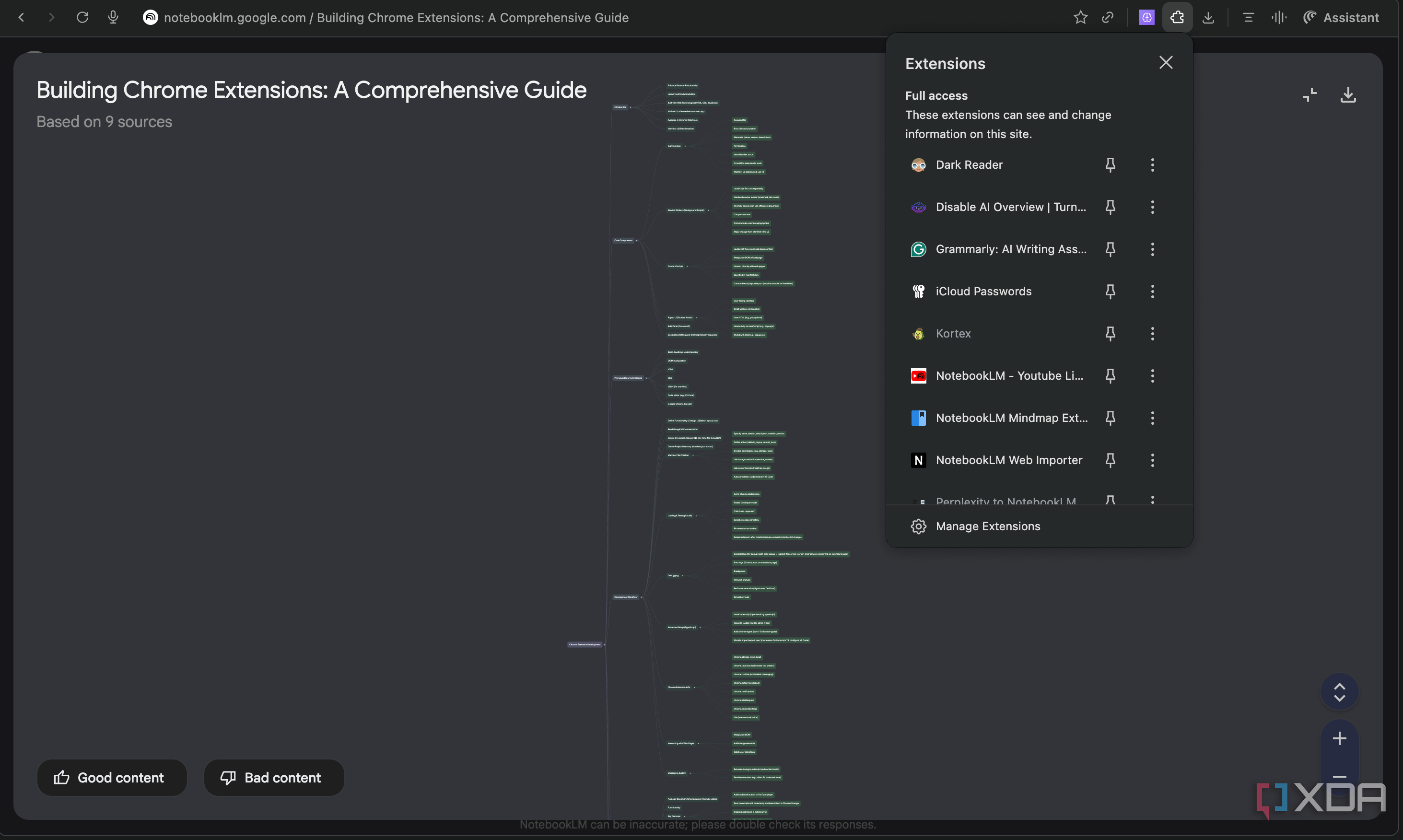 I paired NotebookLM with Xmind and a Chrome extension, and my mind maps ...