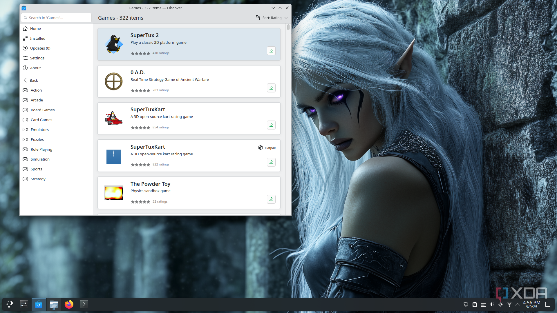 Fedora KDE Plasma Edition games
