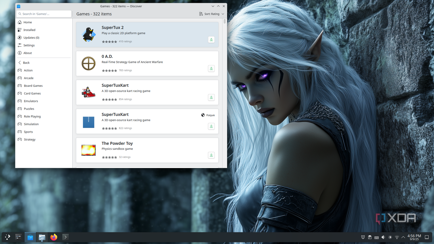 Fedora KDE Plasma Edition games