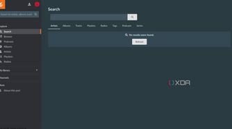 funkwhale search page