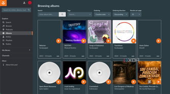 funkwhale album page
