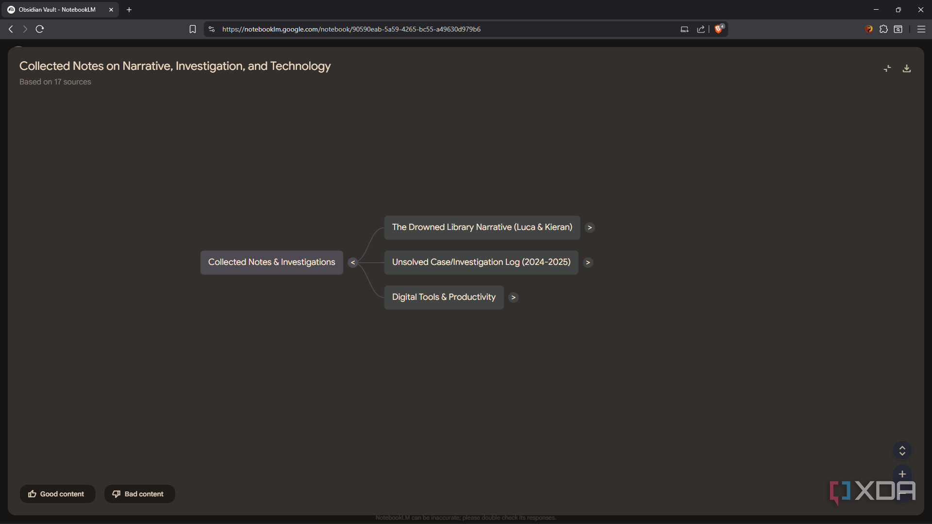 Personal Search I fed my entire Obsidian vault into NotebookLM, and it created the ...
