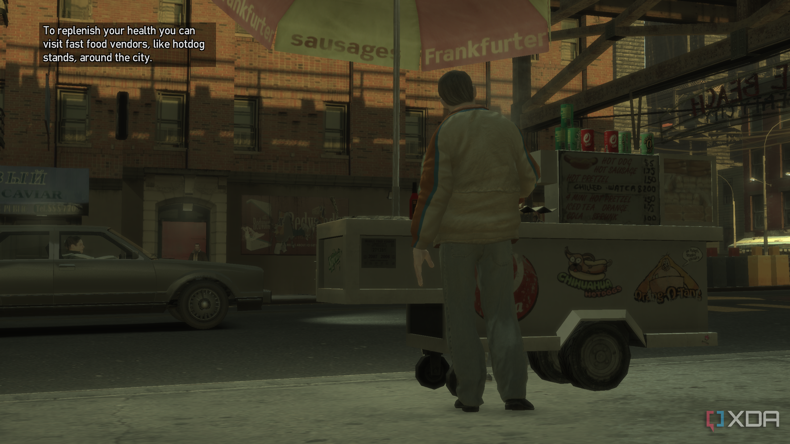 A hotdog vendor in GTA IV.