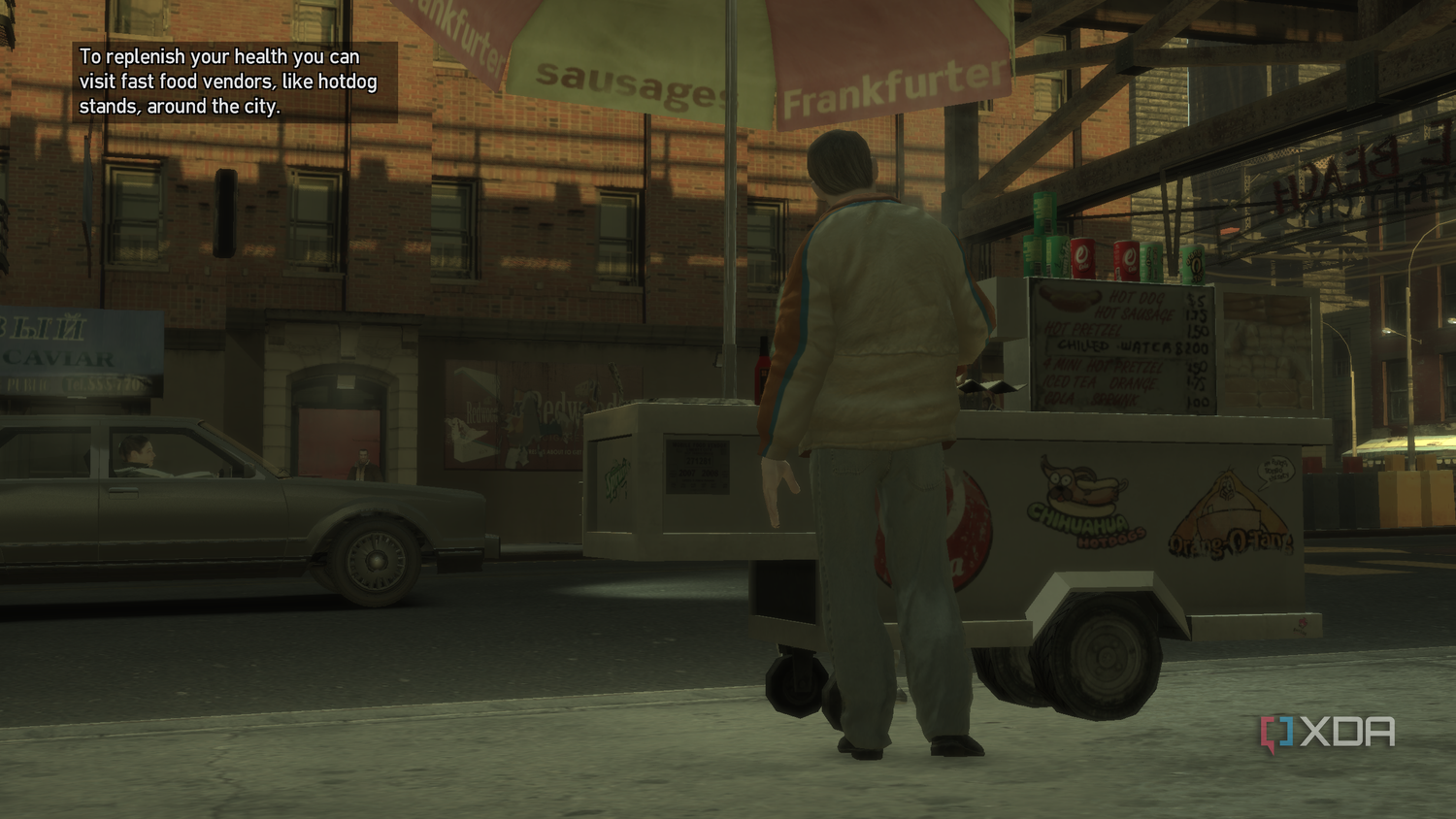 A hotdog vendor in GTA IV.