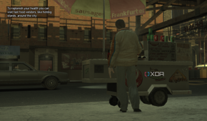 A hotdog vendor in GTA IV.