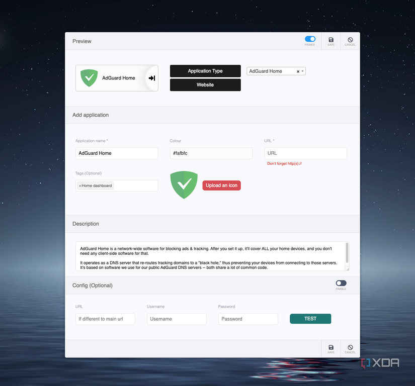 Heimdall foundation app settings