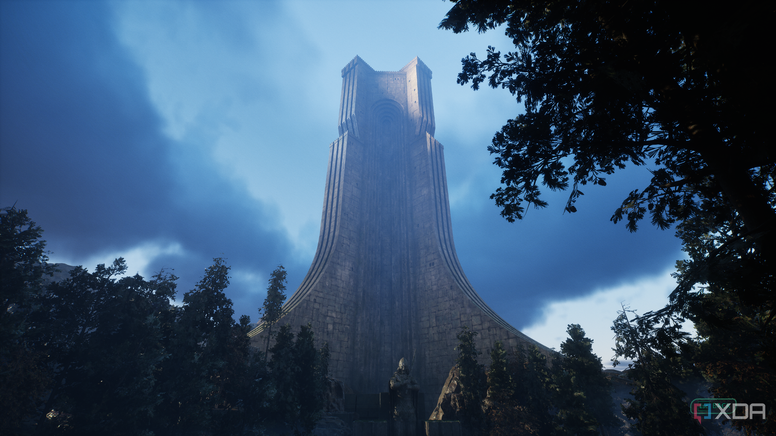 An ancient tower in Hell is Us.