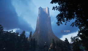 An ancient tower in Hell is Us.