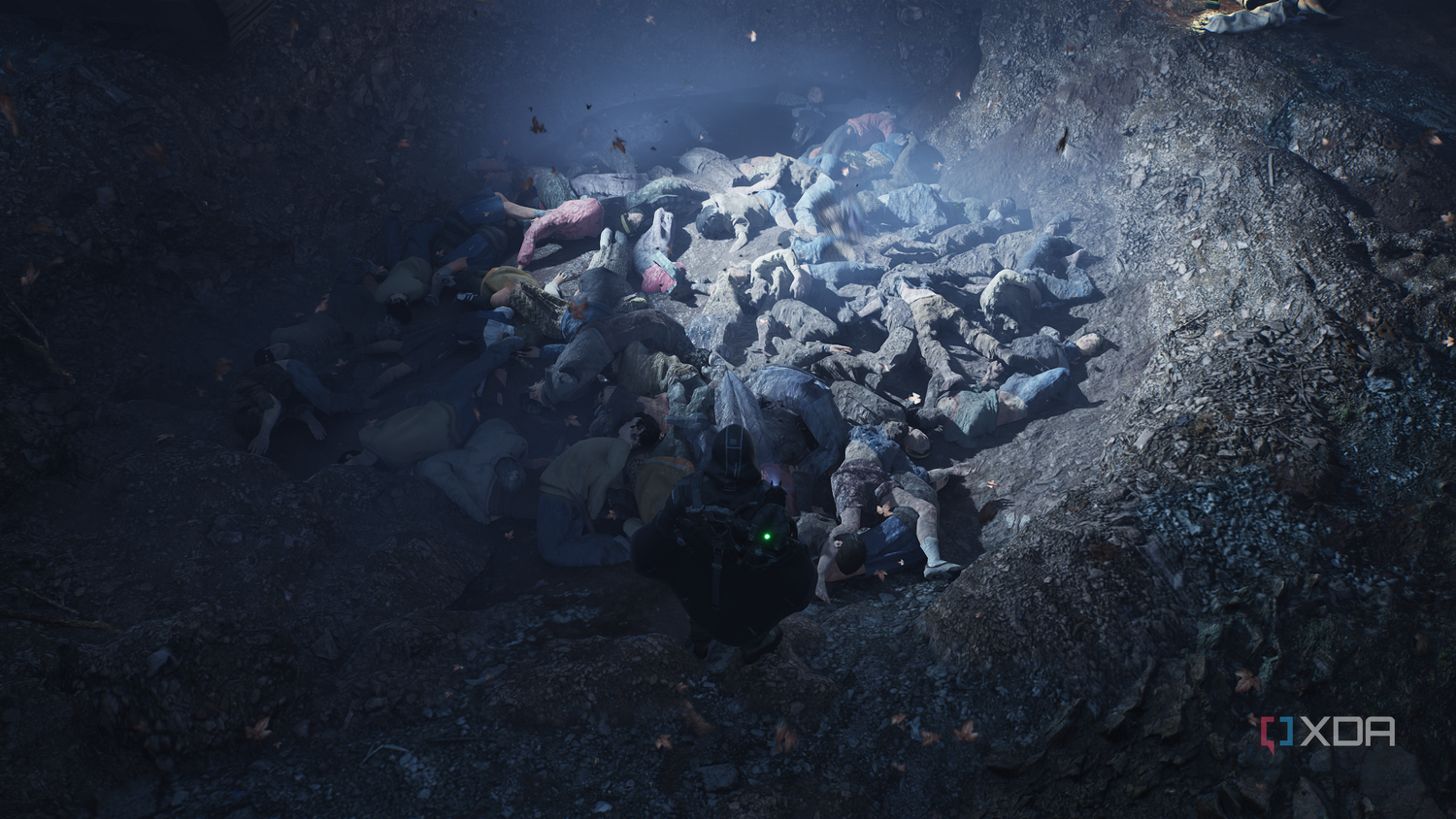 A pit of corpses in Hell is Us.