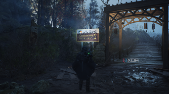 The entrance to Jova village in Hell is Us.