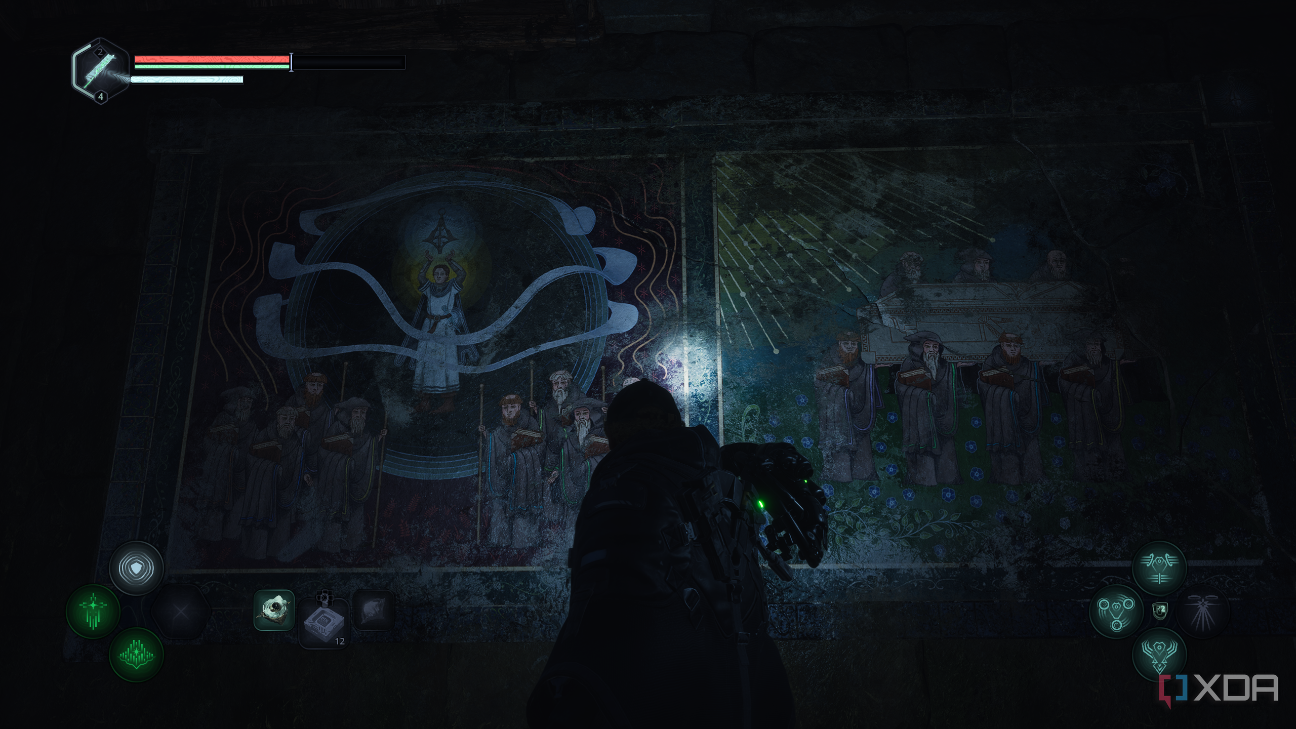 Ancient murals in Hell is Us.