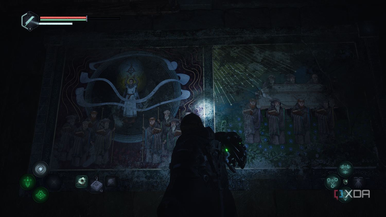 Ancient murals in Hell is Us.