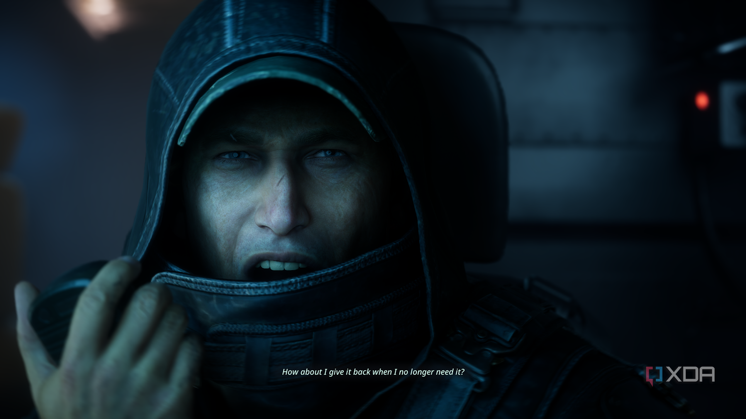 Remi conversing through a walkie-talkie in Hell is Us.