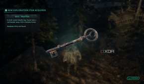 A rusted key in Hell is Us.