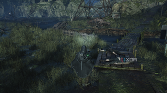 Corpses in a swamp in Hell is Us.